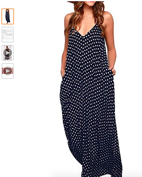 Poka dot maxi dress review @ gafra.org