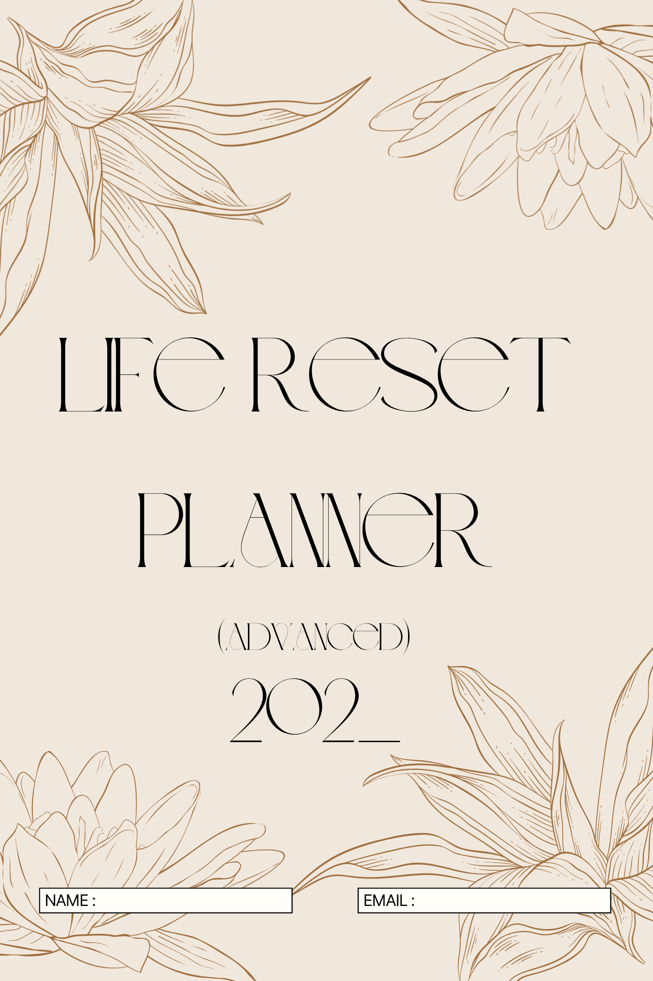 “Life Reset Planner for Women Over 50 Bundle” (Printable + Editable, PDF)