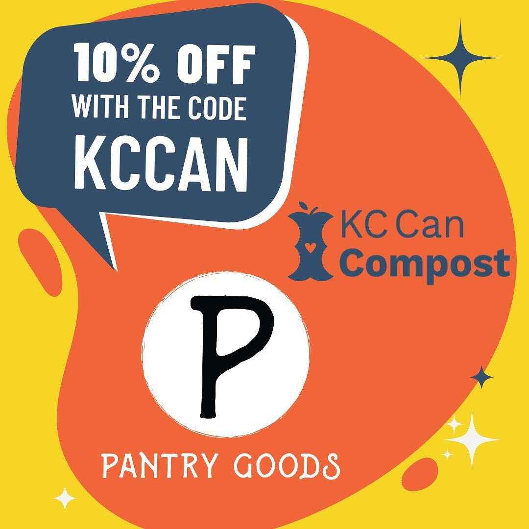 Composters 🤝 Zero Wasters 

Introducing our newest drop-off location, Pantry Goods! Pantry Goods is a farm-to-pantry delivery service in Shawnee, KS. To celebrate, enjoy 10% off with the code KCCAN at checkout at PantryGoods.com until the end of Oct