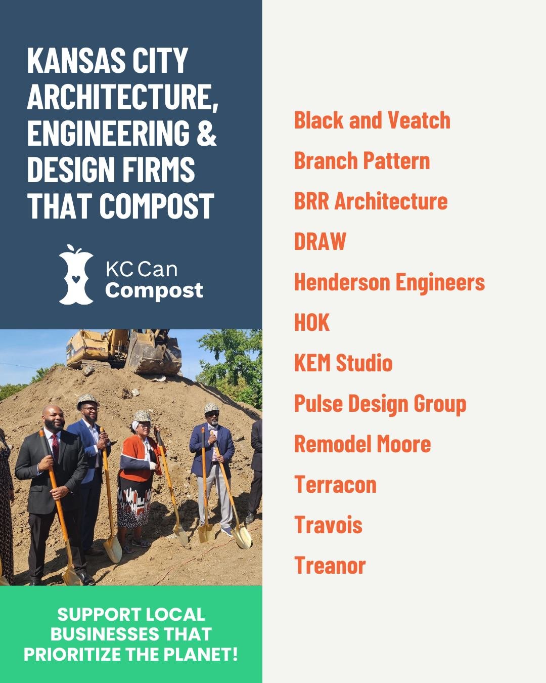 Think only restaurants and cafes can compost? Think again! 🗑️♻️

All types of businesses can compost with us. These exceptional Architecture, Engineering, and Design Firms are taking their sustainability to the next level every day!

@pulsedesigngro