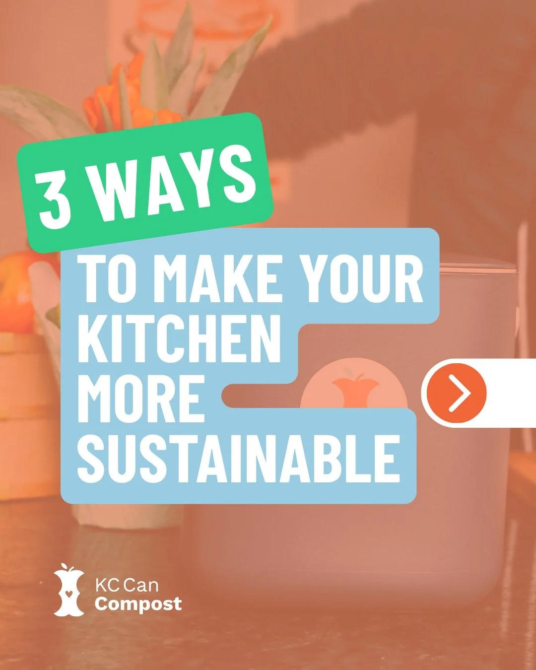 &quot;What can I do?&quot;

The heart of our home can be the start of our sustainability journey.

Making small, simple shifts can create a huge impact on everything from food waste to methane emissions. Try these 3 simple steps:

📍Shop local - farm