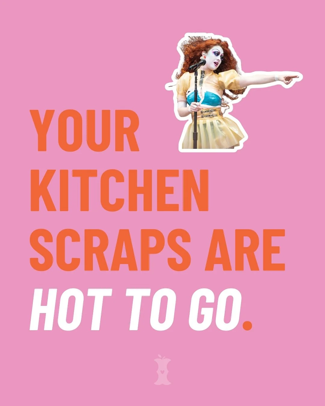 💖♻️ It&rsquo;s a Chappell-themed Food Waste Friday in honor of the Midwest Princess being here in KC!

Did you know your kitchen scraps generate heat? Commercial compost piles can reach temperatures of 120-170 degrees. 🥵

By chopping compostables i