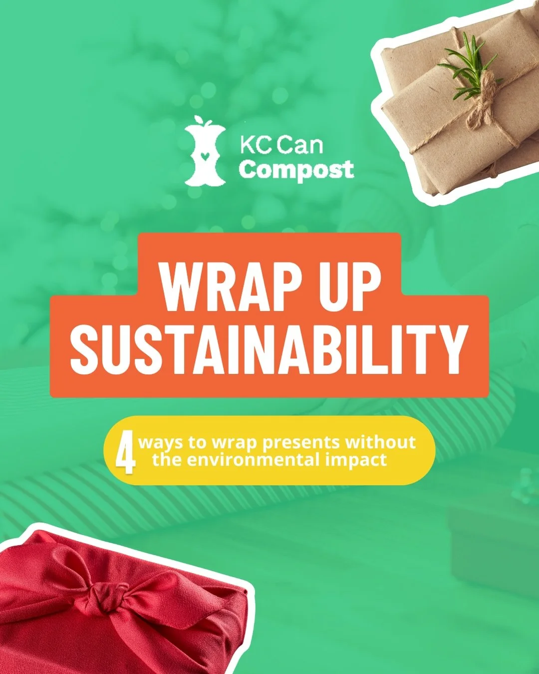 Wrap it up! 🎁

Did you know that during the season of gifting we create up to 25% more waste? The holidays are a beautiful time of generosity and connection but could we make them more sustainable?

🌎 Opting out of traditional wrapping paper and in