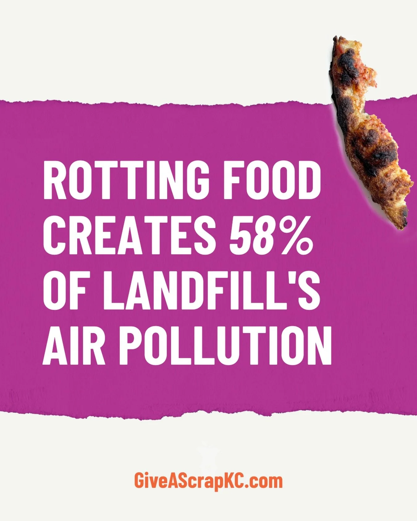 That stinks. 🤢

Yes, methane smells but did you know it is also a powerful greenhouse gas? According to the EPA, municipal landfills are the third largest producer of air pollution.

Taking it one step further: uneaten food is the single largest cat