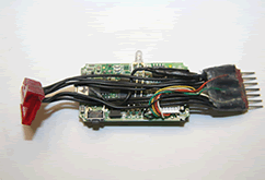 This skimming device is placed inside the gas pump and captures your card data.