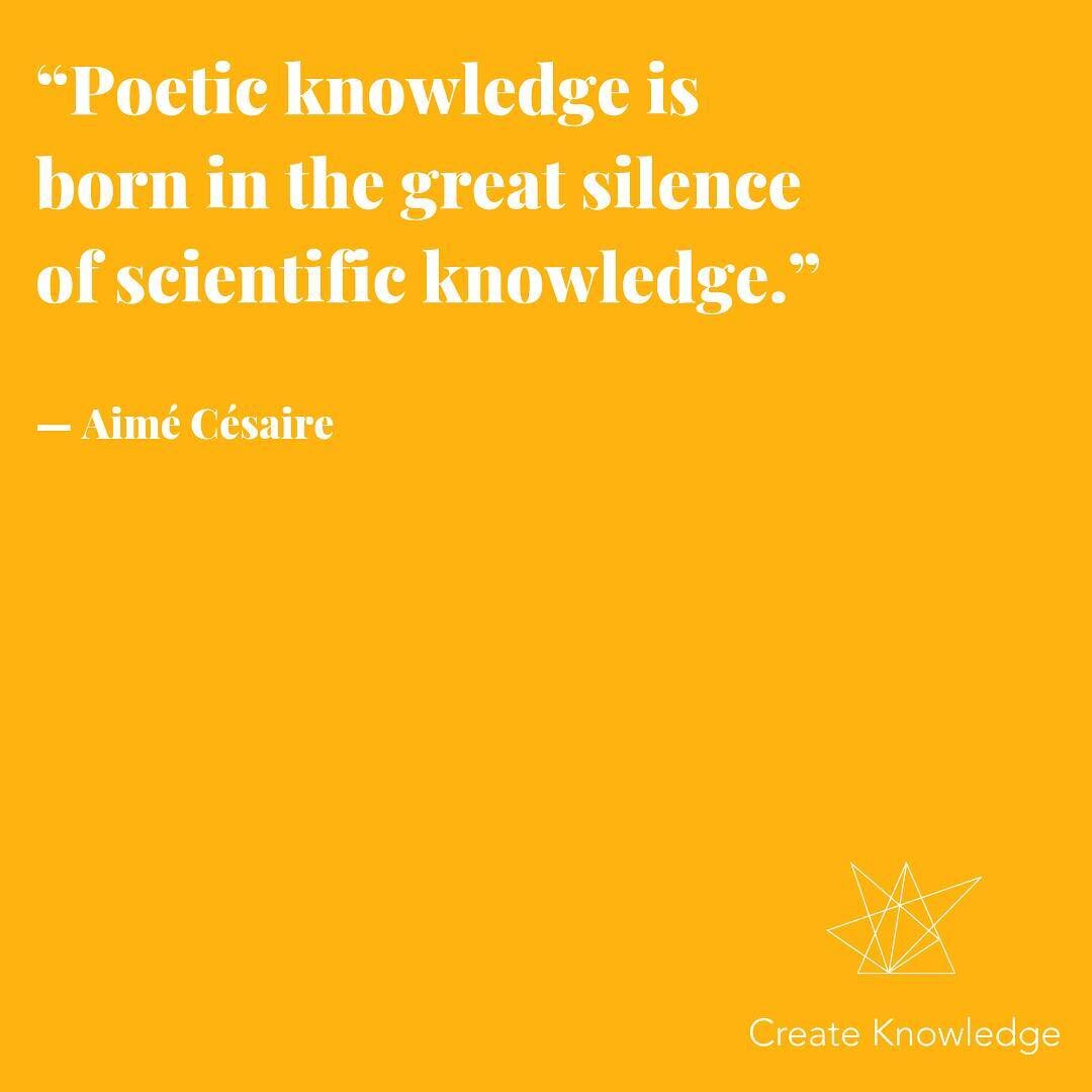 #aim&eacute;c&eacute;saire #creativity #createknowledge #motivationmonday #mondaymotivation