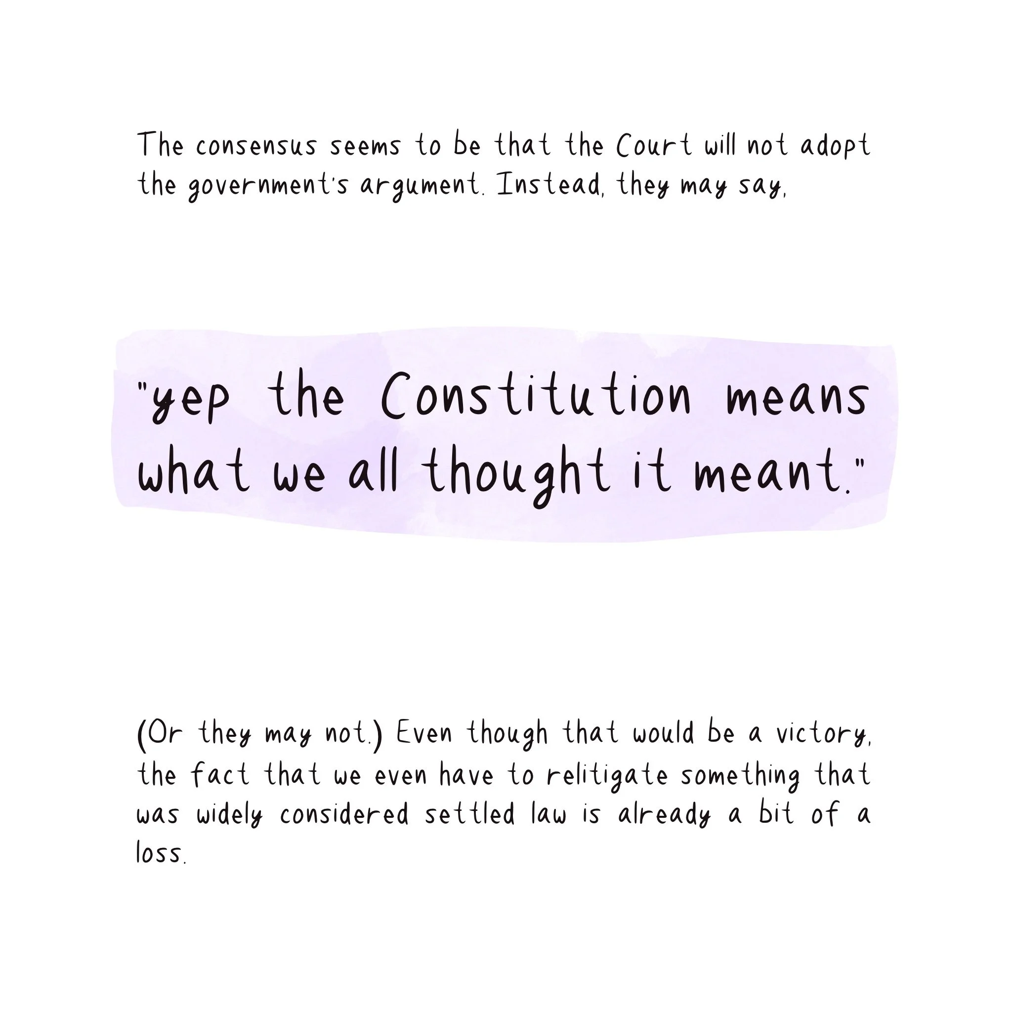 yep, the Constitution means what we thought all along...this image is mostly text as well, with that last part highlighted in purple.