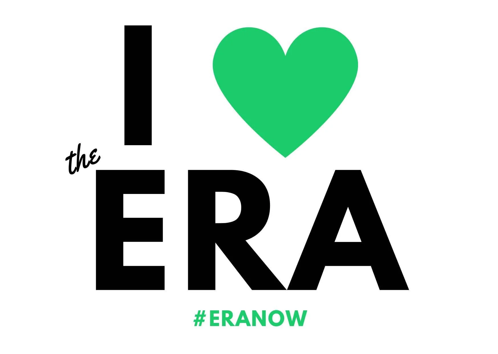 ERA Postcard - I (Heart) the ERA - FRONT design
