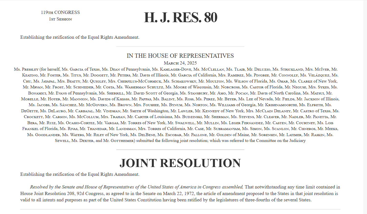 Equal Rights Amendment