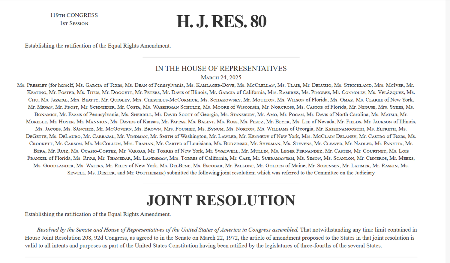 Equal Rights Amendment