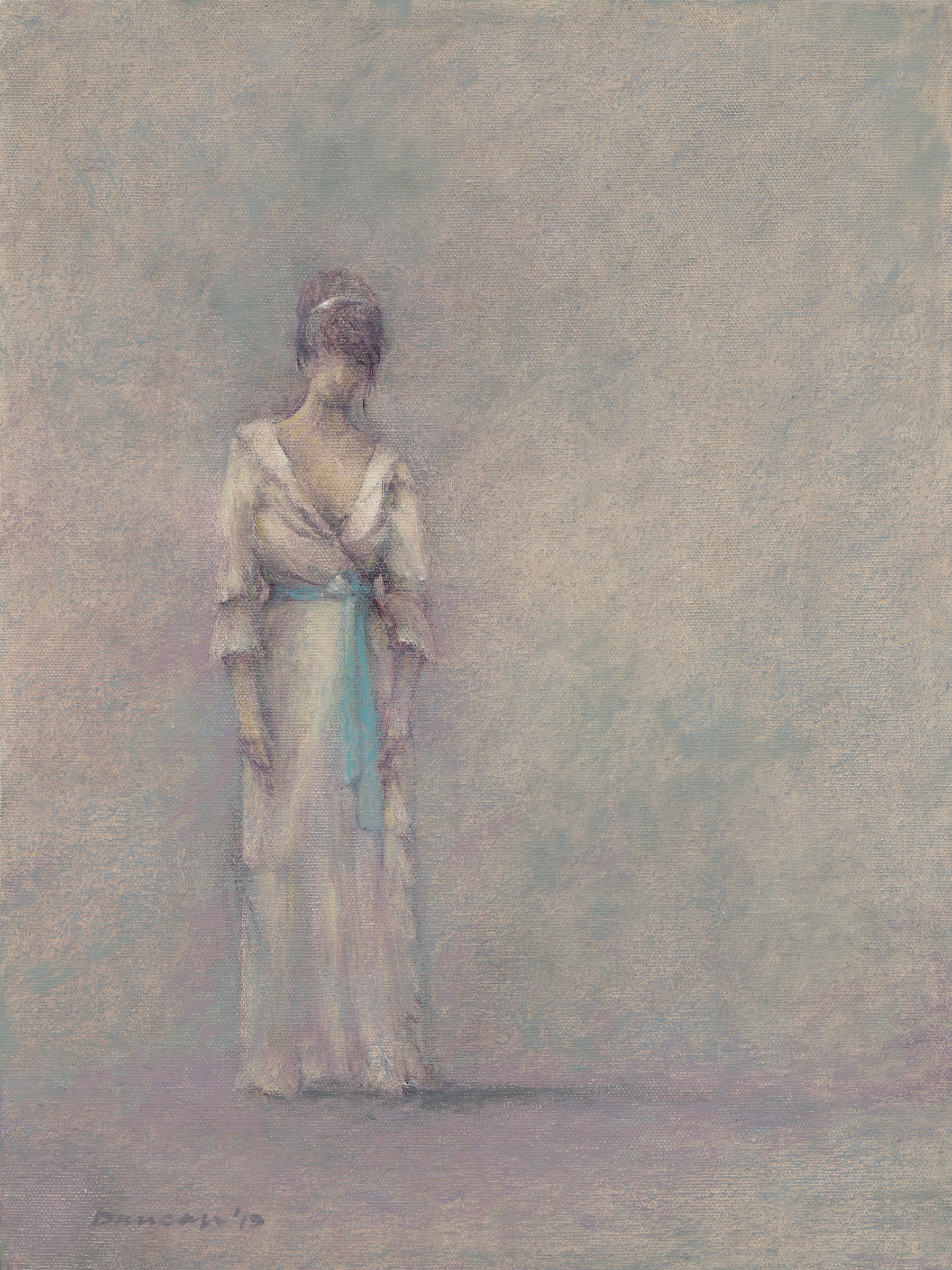 Where Wavering and Precise are Joined Oil on canvas 12" x 16"