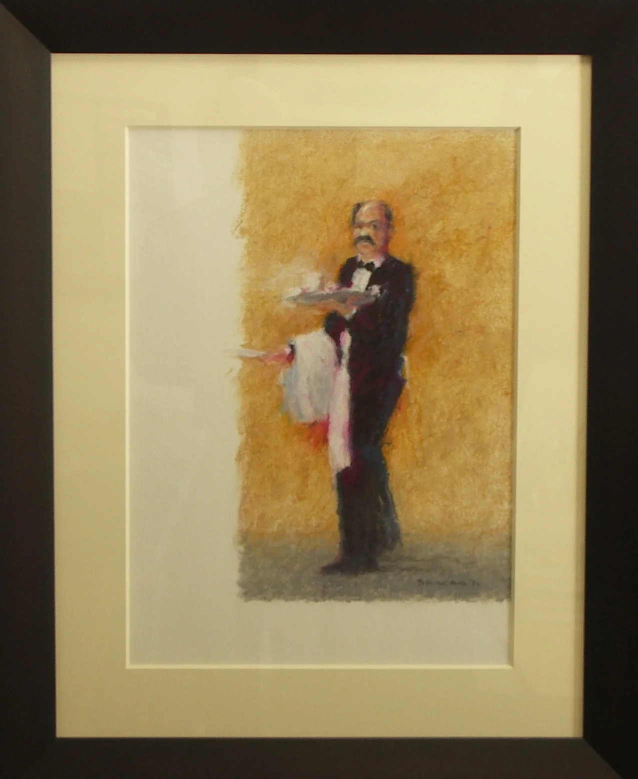 The Waiter Oil on paper 14" x 20"