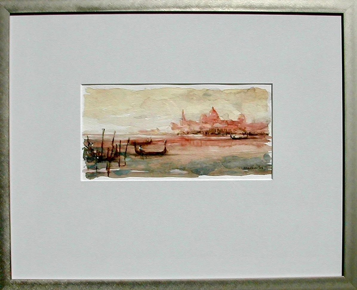 Venice Study Watercolor on paper 11" x 5½”