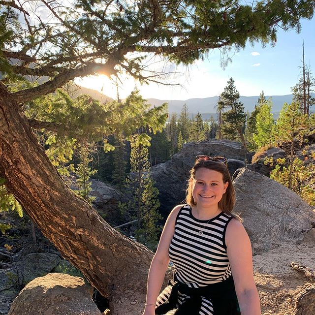 This shot was super precarious - not pictured is me holding onto a tiny tree root with one hand! Almost falling was totally worth it. #nofilter #grandlake #shotoniphone