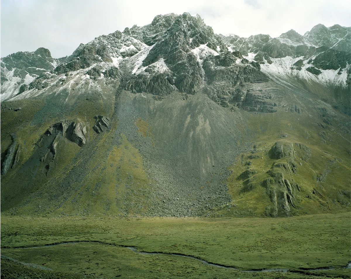Glacial, Icecap and Permafrost Melting XLVII: Cordillera Blanca, Peru, 2008, archival pigment print, 40” x 50”