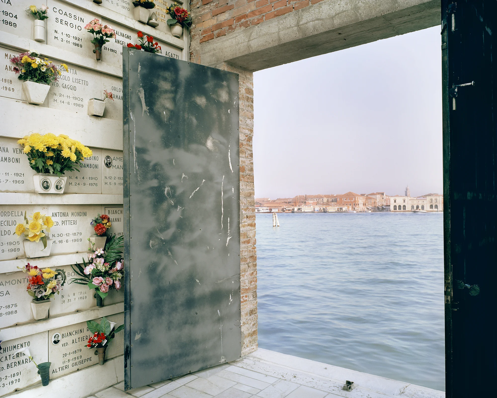 Rising Sea Level XV: San Michele Cemetery, Venice, Italy, 2007. Archival pigment print, 40” x 50”