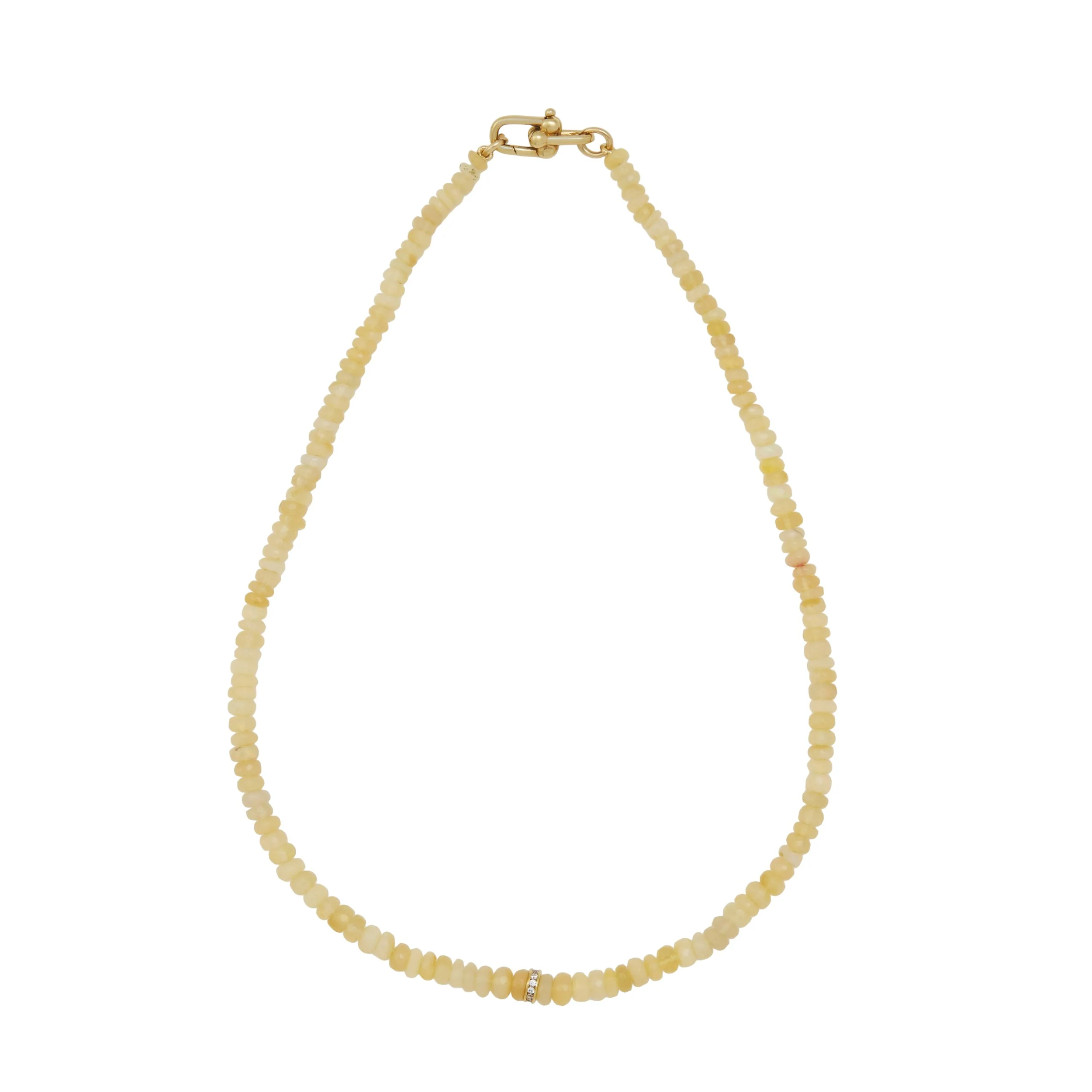 Yellow Fire Opal Necklace