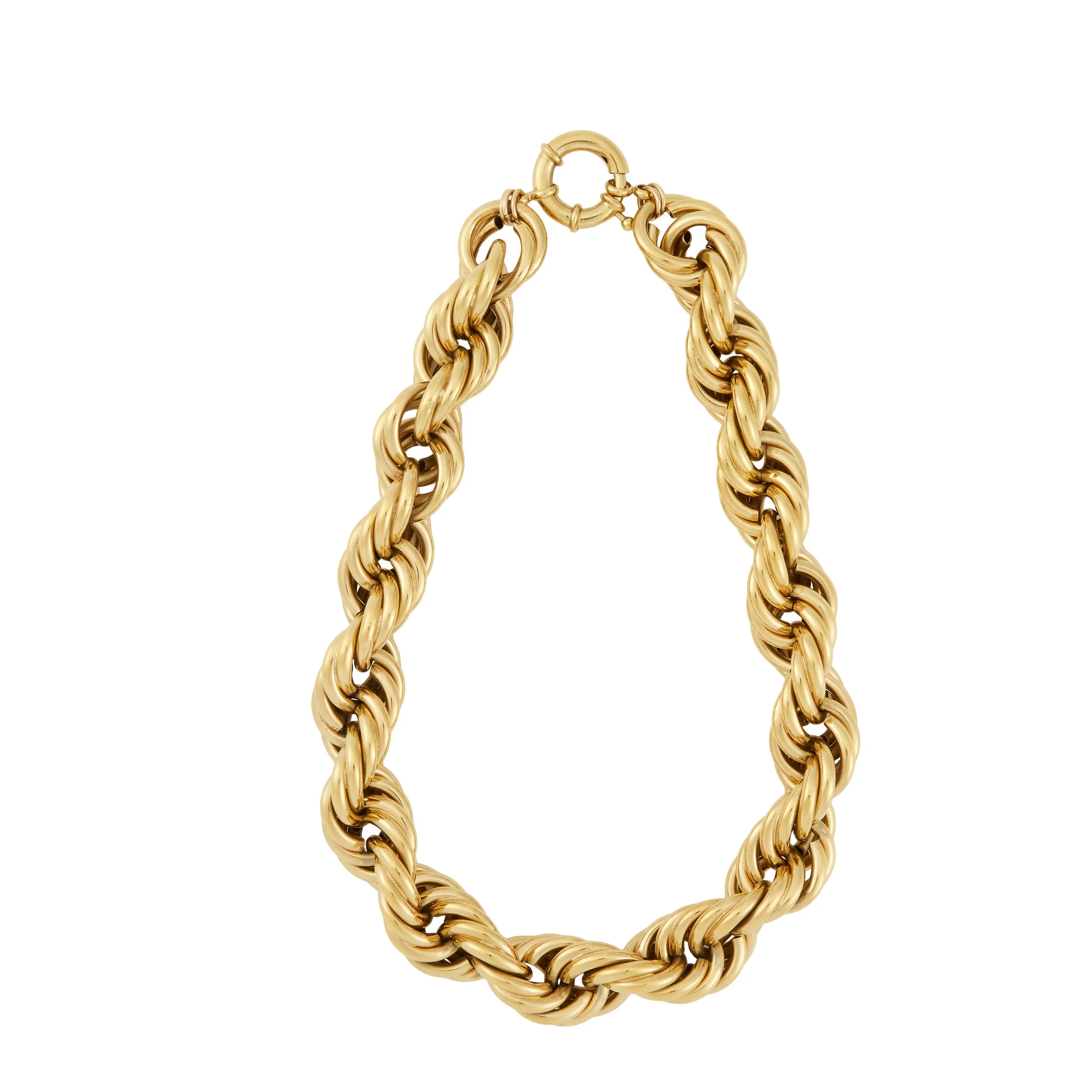 Gold Rope Anastasia Chain Necklace