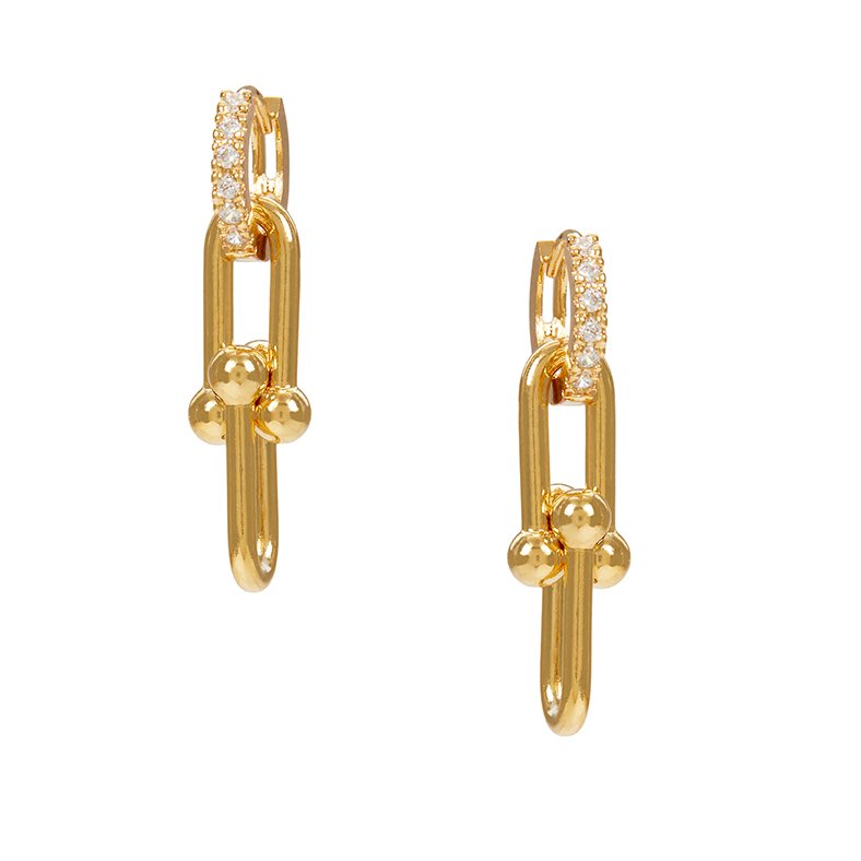 Isabella Earrings with Huggies