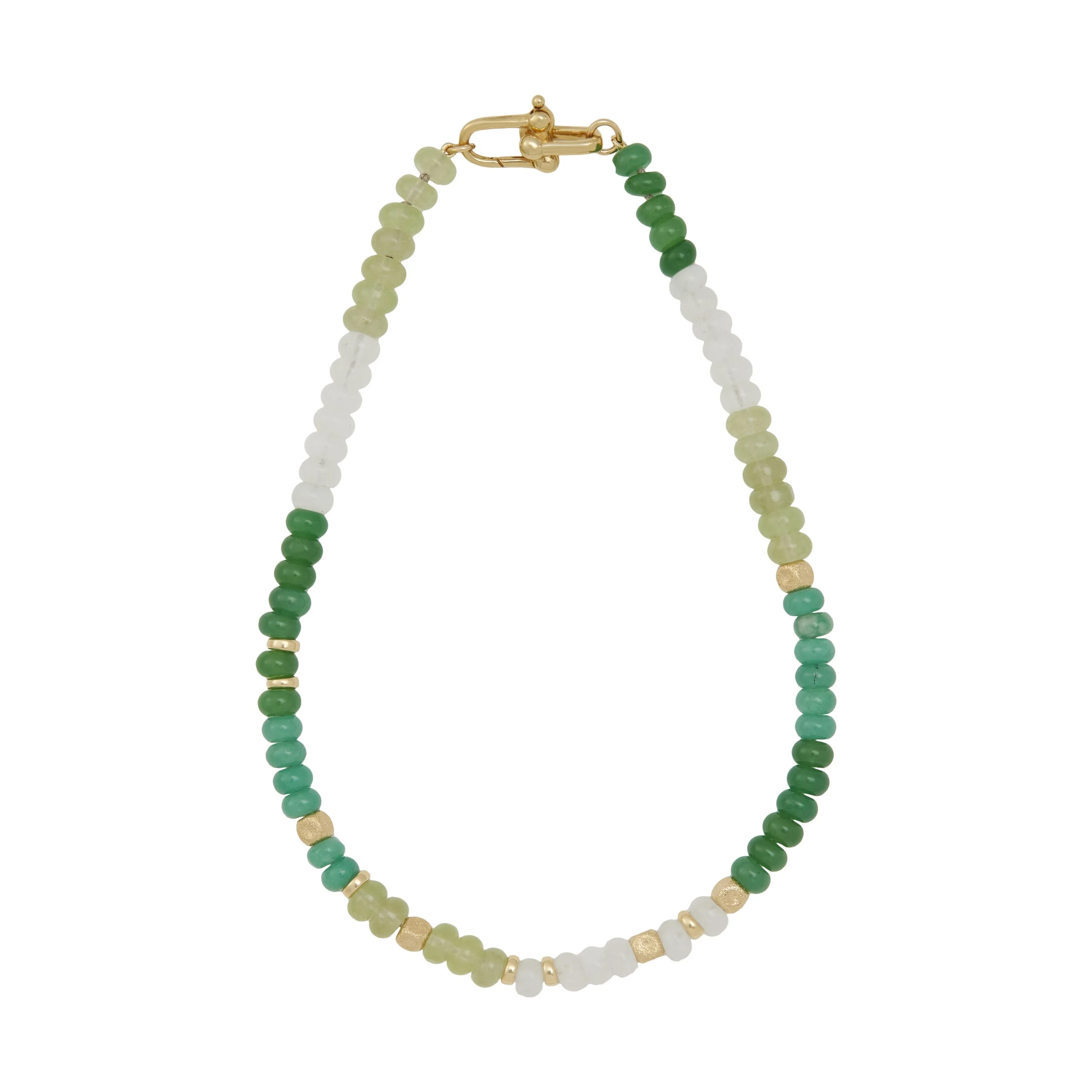 Multi Green Jade Necklace