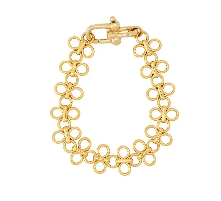 Gold Flora Chain Bracelet