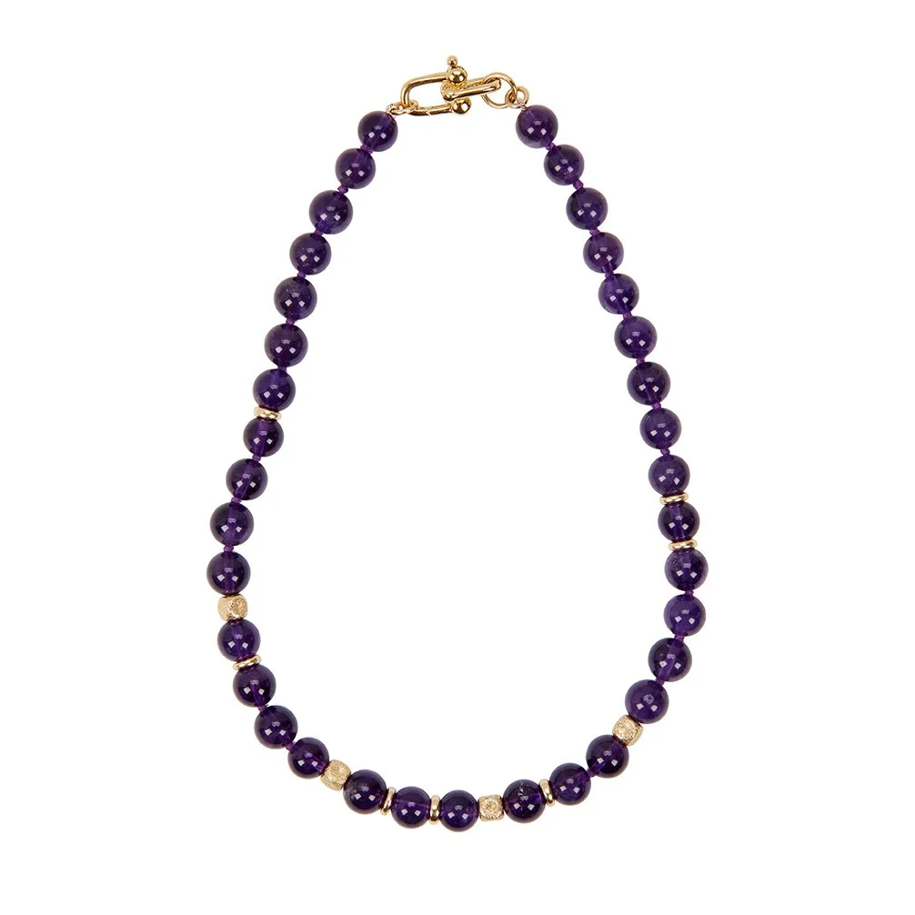 Amethyst Chain Necklace