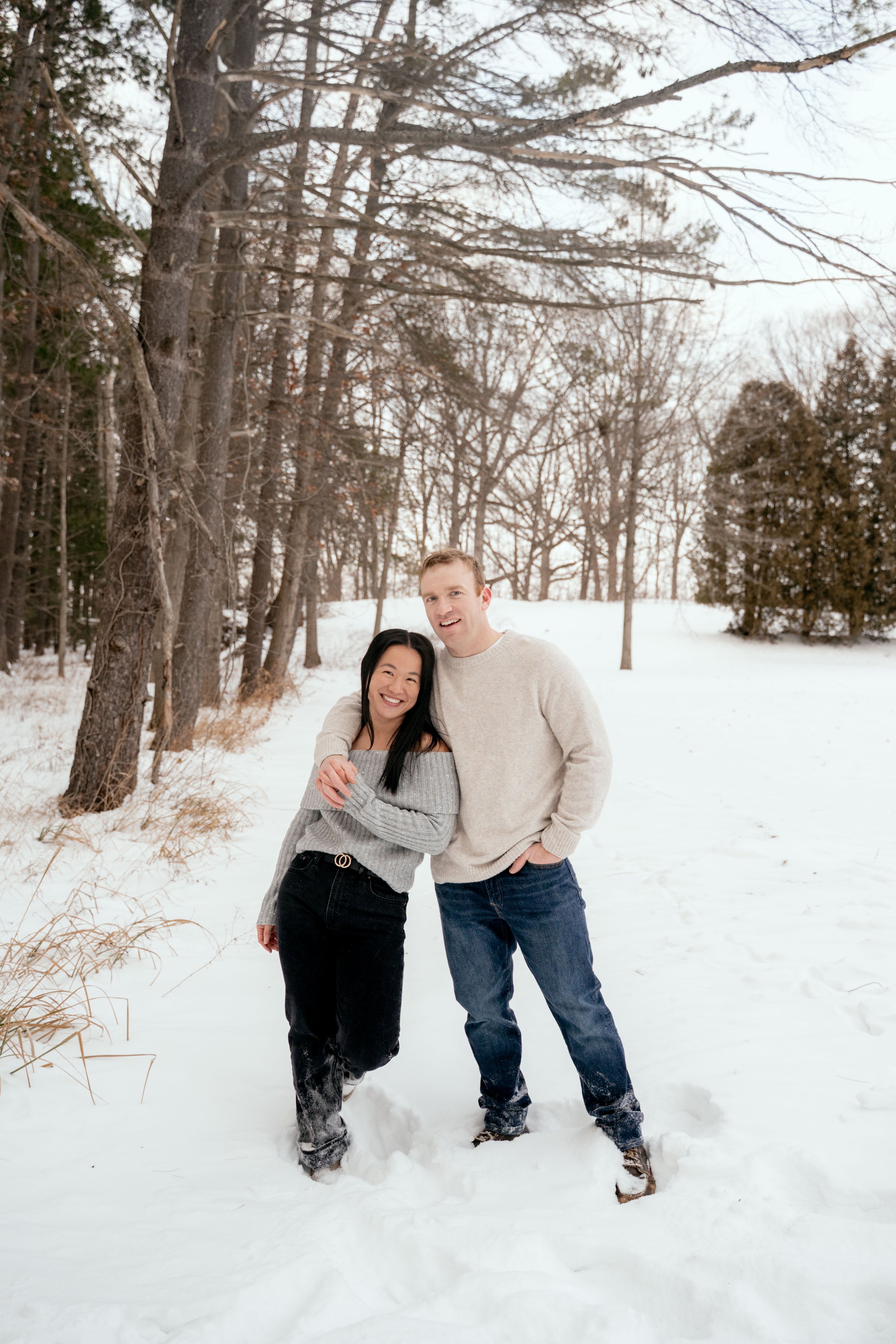 Justin and Emily's Snowy Engagement