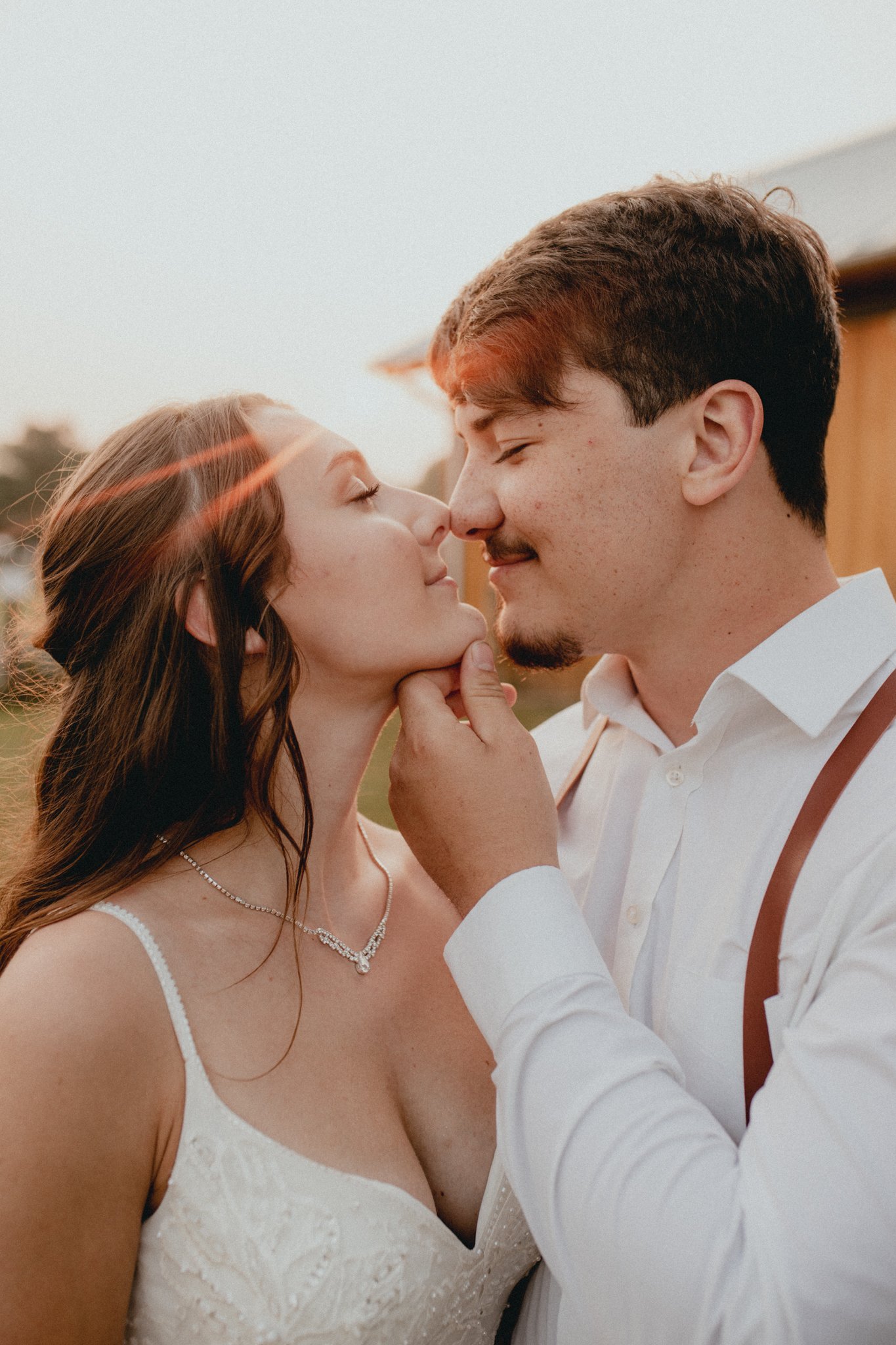 Dom and Addy's Sunset Bridal Portraits