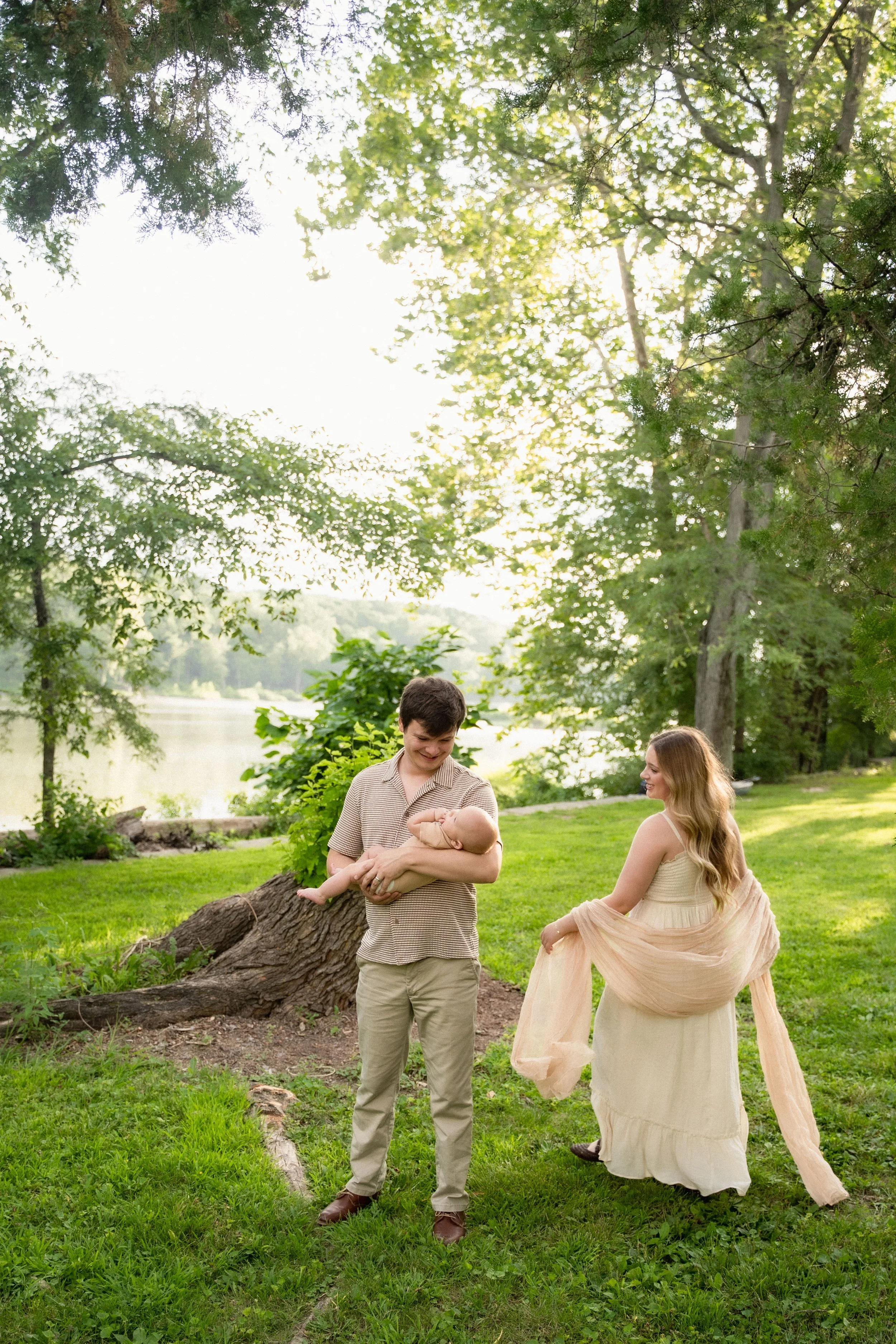 The Shaffer Family at the Independence Dam