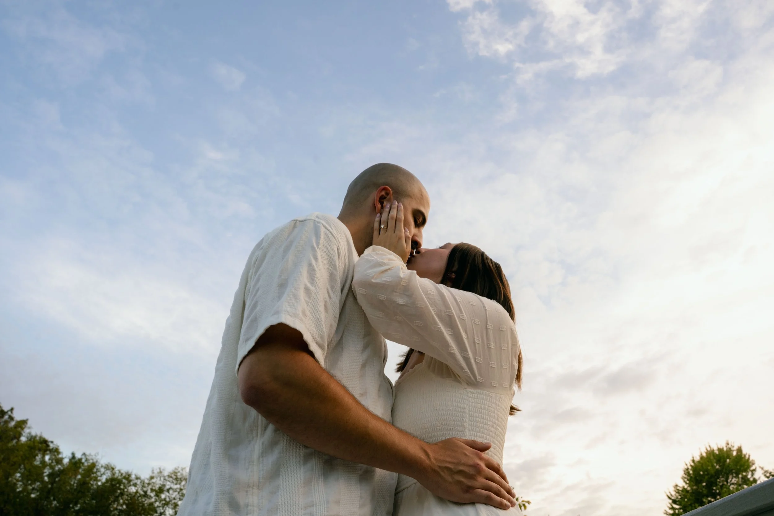 Findlay, Ohio engagement session in a true-to-color, natural editing style.