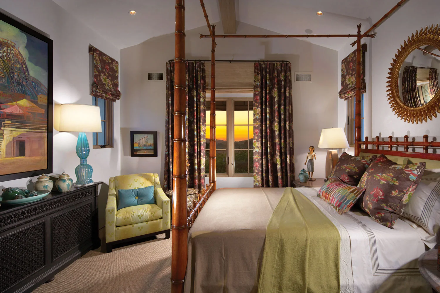 Eclectic-Guest-Bedroom-Vauled-Ceiling-Corbin-Reeves.jpg