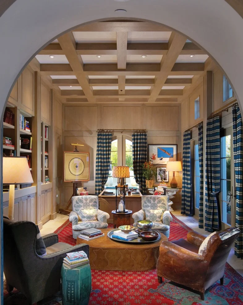 Electic-Office-Washed-Wood-Paneling-Coffered-Ceiling-Corbin-Reeves.jpg