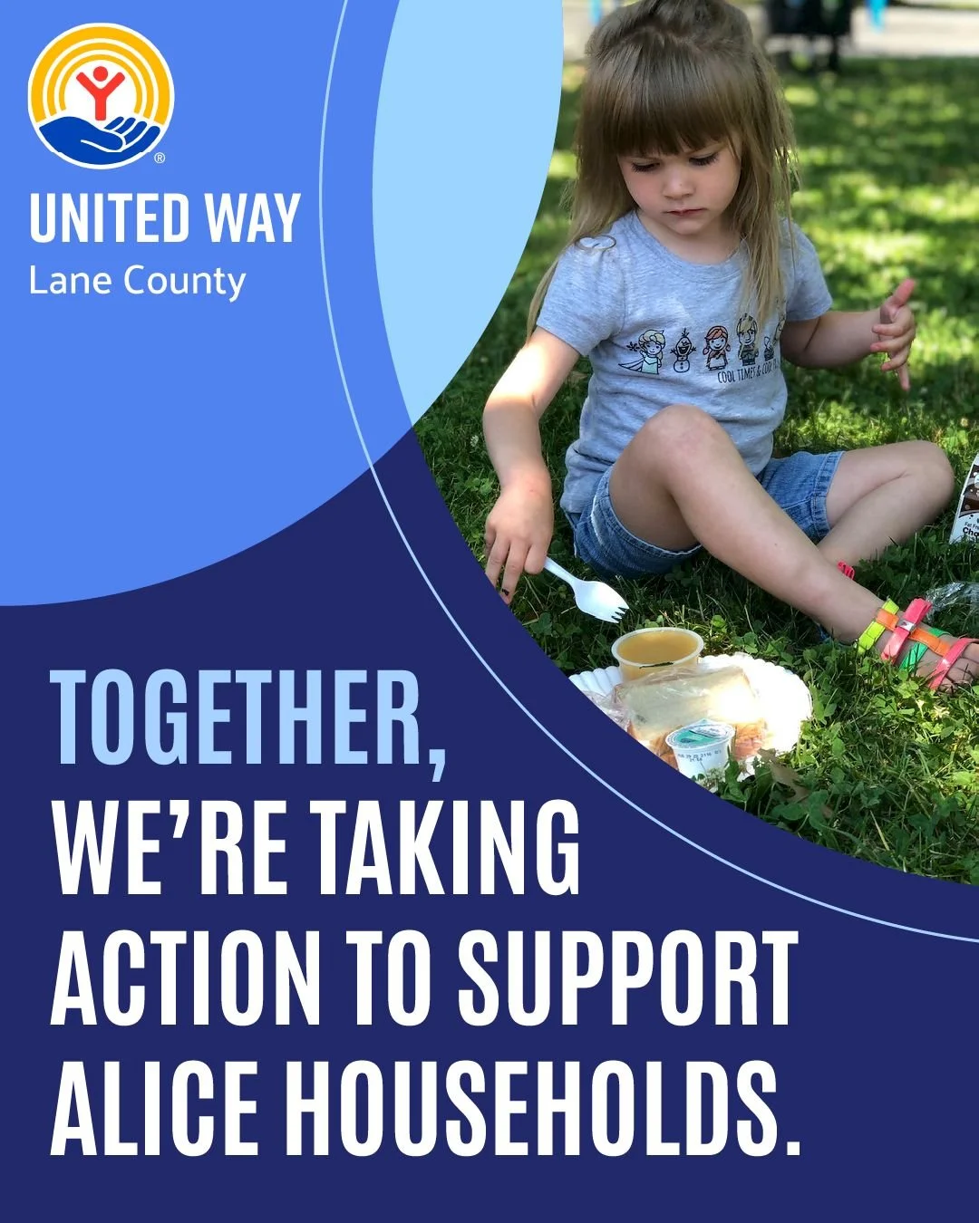 ALICE families in Lane County work hard &ndash; but it still isn&rsquo;t enough. 43% of households in Lane County live below the ALICE threshold, meaning that they don&rsquo;t make enough to make ends meet. But together, we&rsquo;re taking action to 