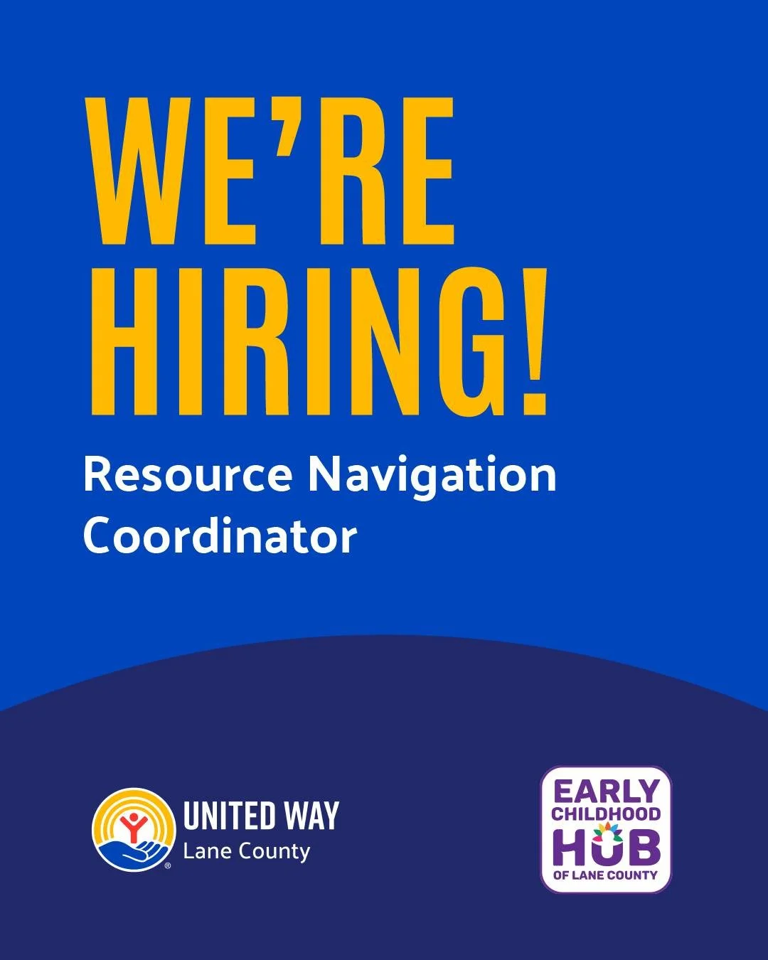 We're hiring for a Resource Navigation Coordinator to join our team in Springfield, Oregon! This position will work collaboratively with colleagues and providers to help build our internal parenting education referral system, and will work directly w