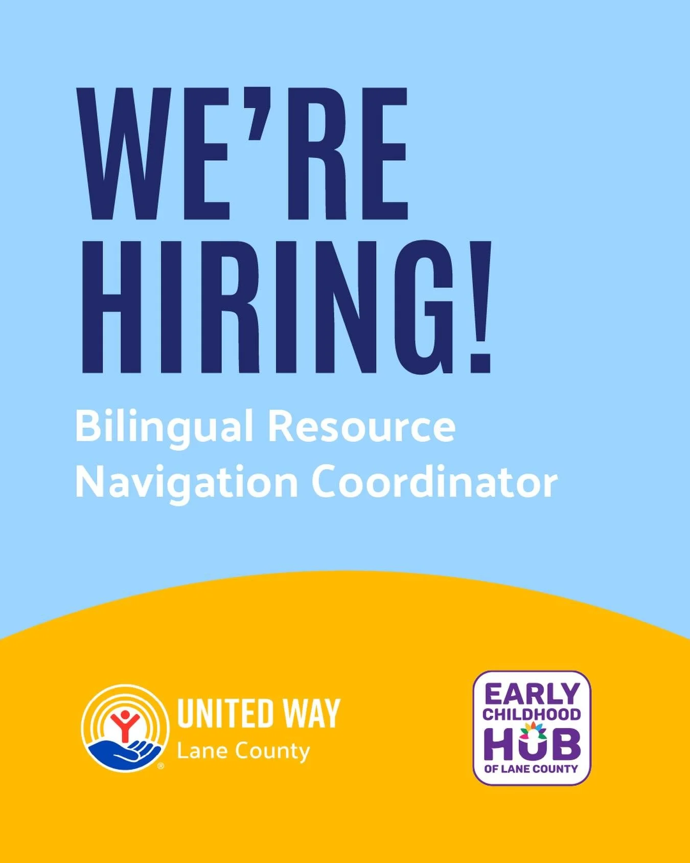 Last call - our Bilingual Resource Navigation Coordinator job posting closes tomorrow, March 22! This position will work across teams to help build and refine the Early Childhood Hub&rsquo;s parenting education referral system, and will also work wit