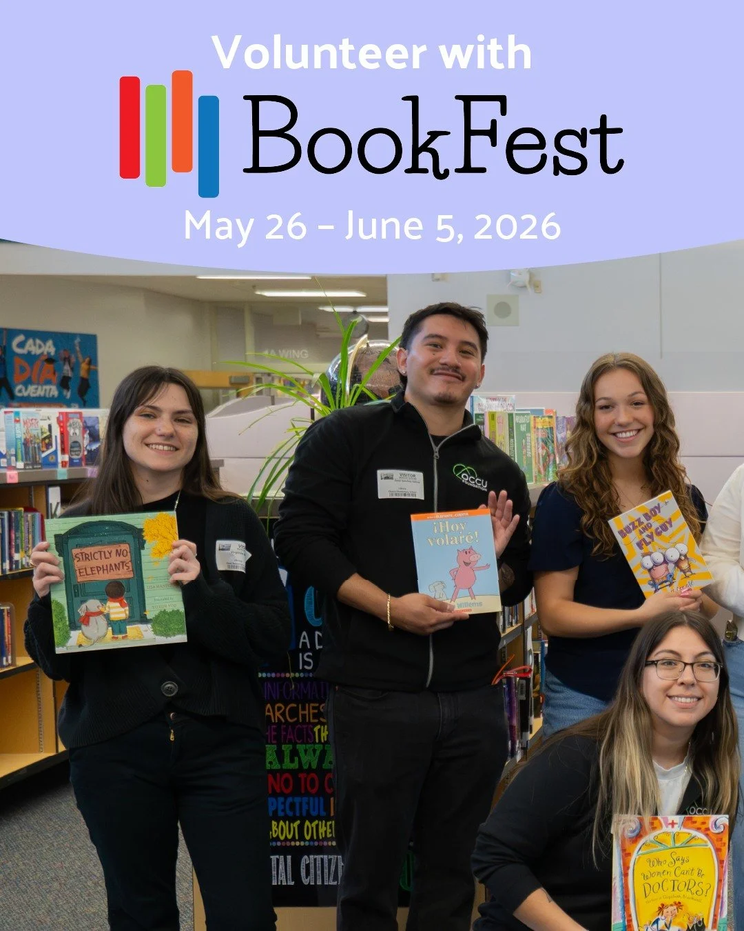 From May 26 through June 5, United Way of Lane County is hosting BookFest: a community-wide program distributing books to local K-2nd grade students to help them build their home libraries and to encourage a love of reading. But we need your help to 