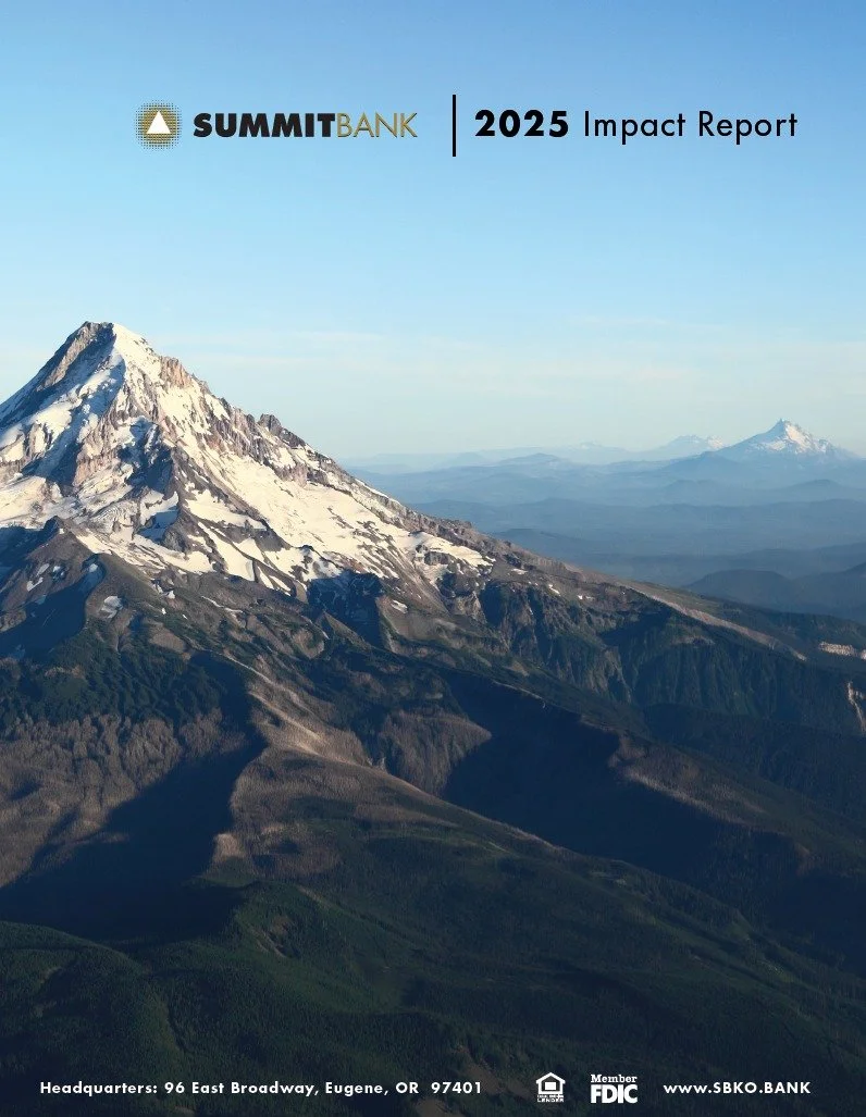 Congratulations to our friends over at @summit.bank for releasing their first Community Impact Report! Their support of our community over the last year is inspiring, and we are honored to partner with them to make Lane County a better place to live.