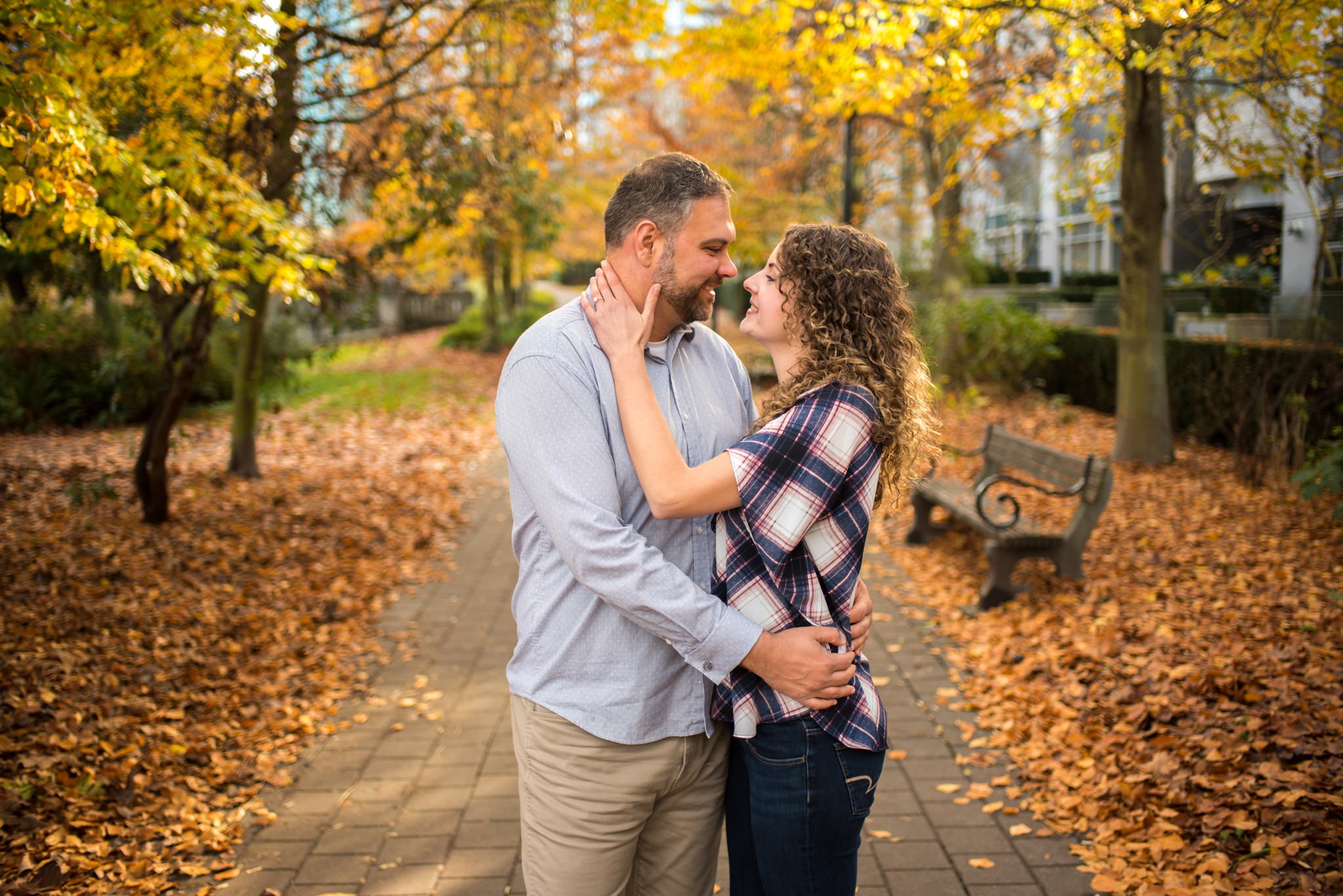 Vancouver engagement session at Coal Harbour