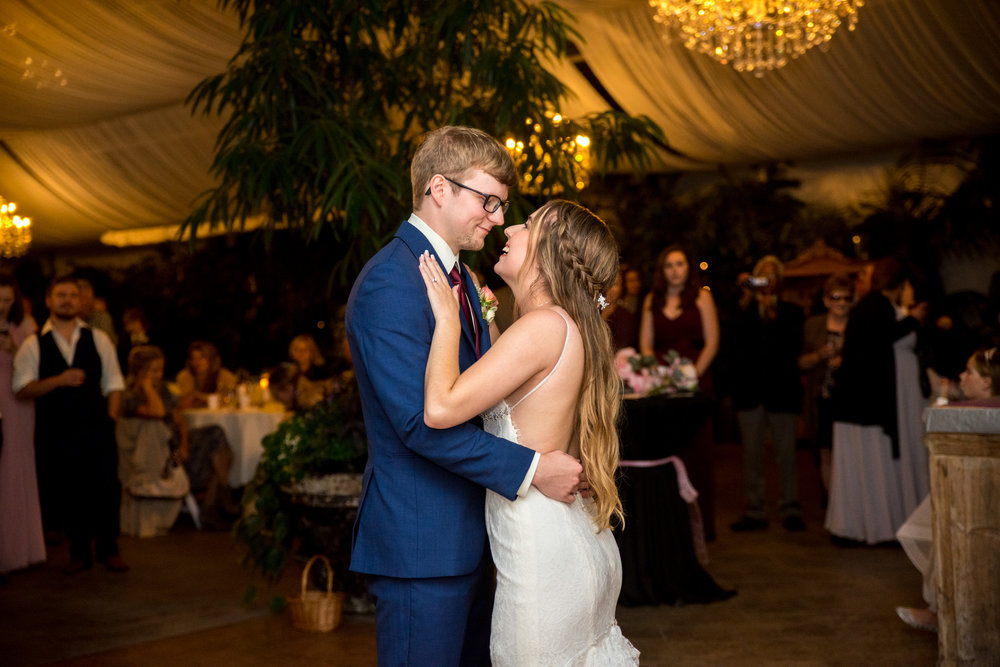 Bride and Groom perform first dance in Abbotsford BC