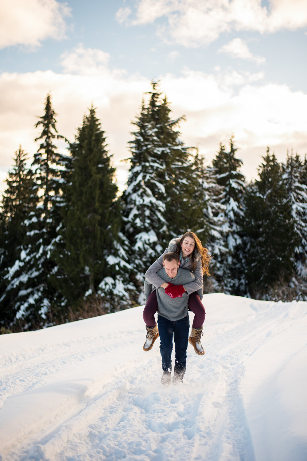 Mount Seymour Snowy engagement session