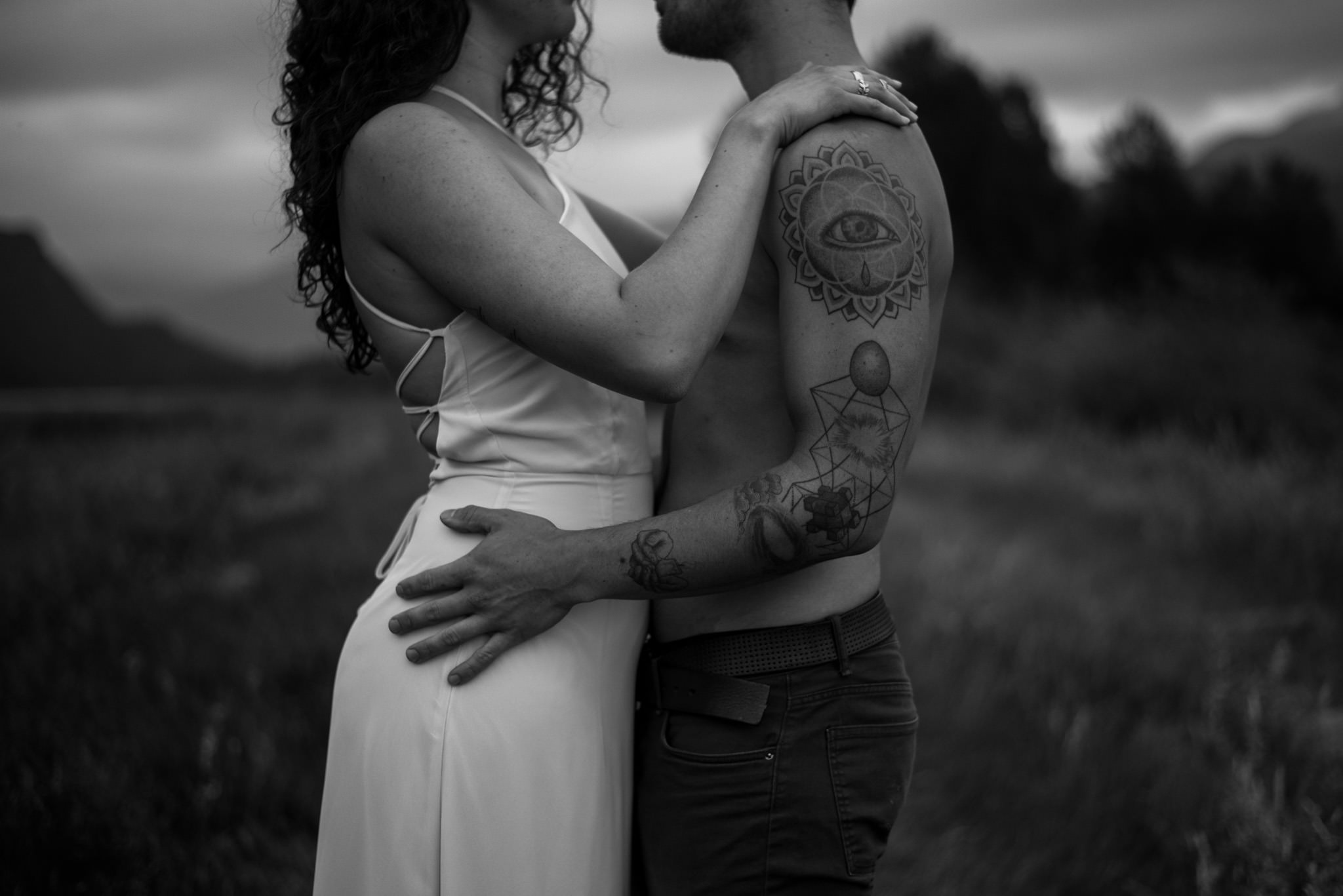 Couple with tattoos in Pitt Meadows BC