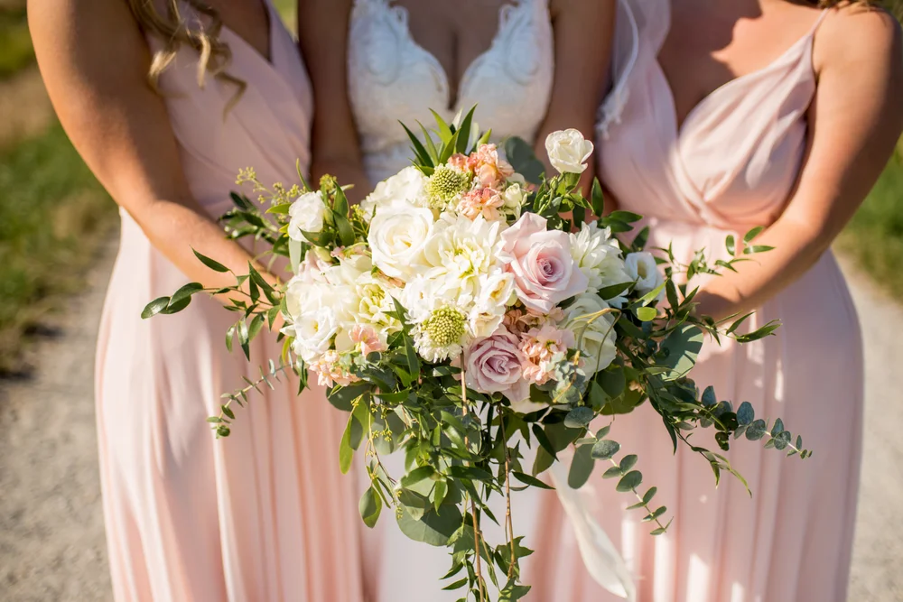Summer wedding flowers in BC Canada
