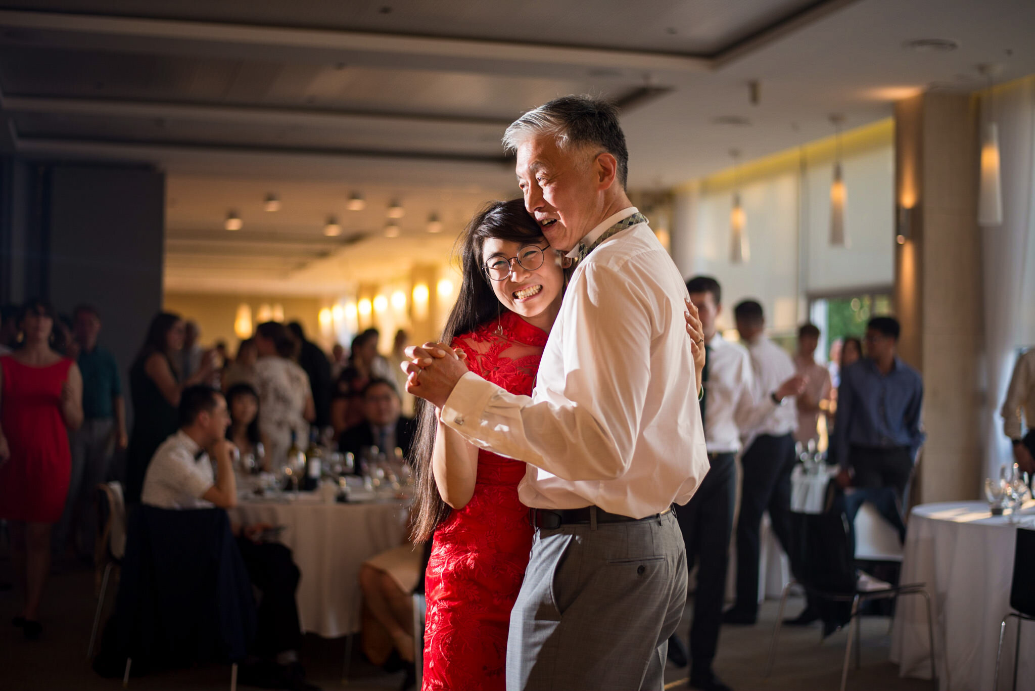 Father daughter dance at Vancouver B.C. wedding in July