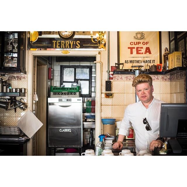 Another shot of Austin who&rsquo;s still working at @terryscafelondon - the Southwark cafe his dad created - 27 years on from starting out as a Saturday boy. A master of marketing, he&rsquo;s had to adapt in these tough times and is delivering DIY ra