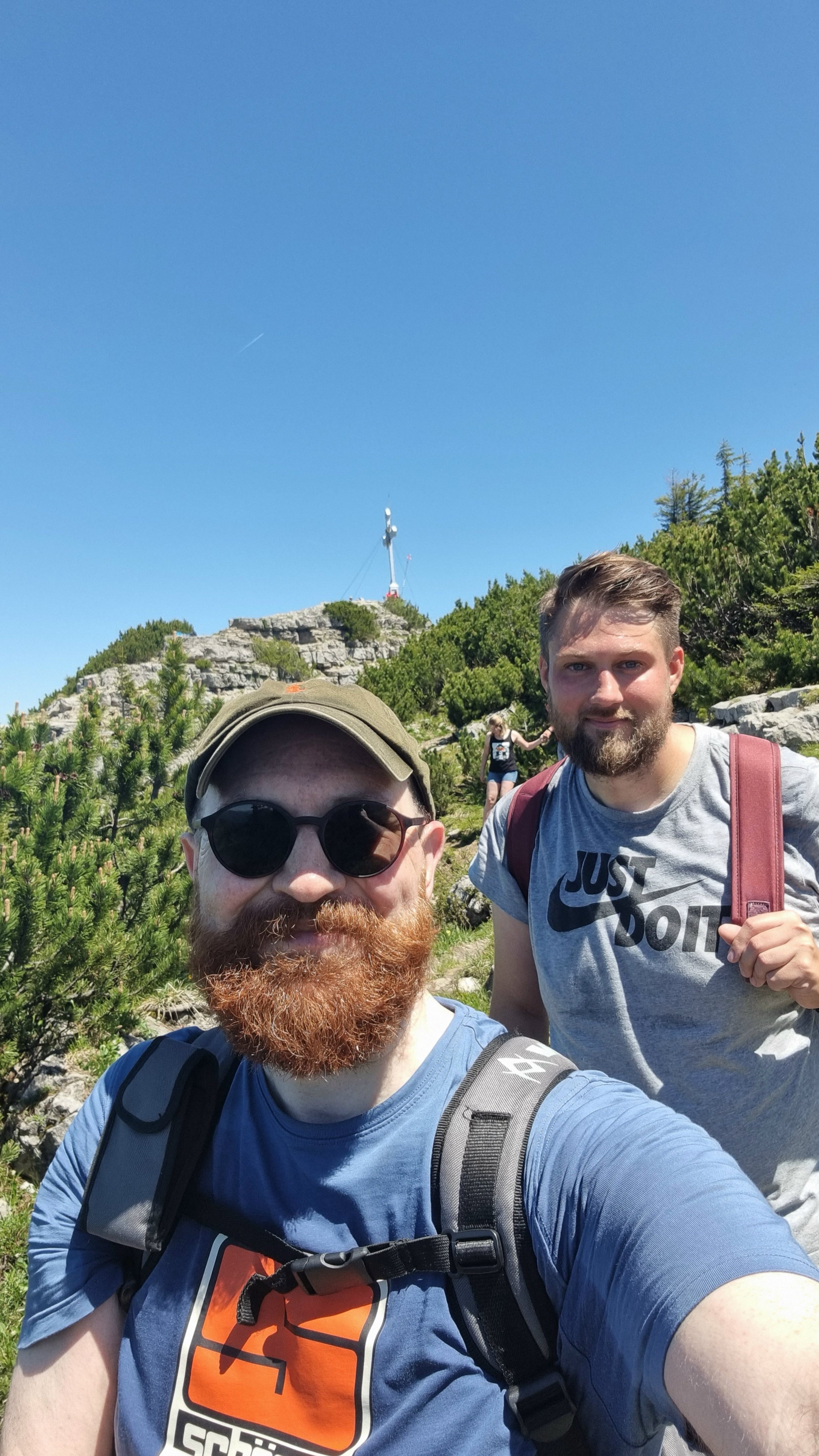 Anton and Philipp Hiking