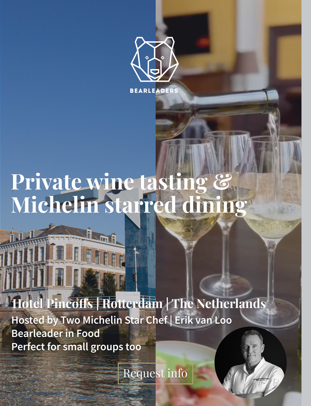 A luxury boutique stay with a private wine tasting &amp; dinner experience | Rotterdam