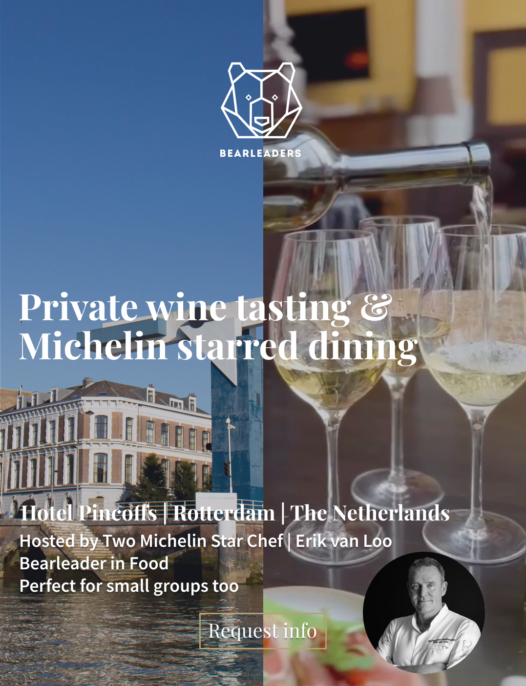 A luxury boutique stay with a private wine tasting &amp; dinner experience | Rotterdam