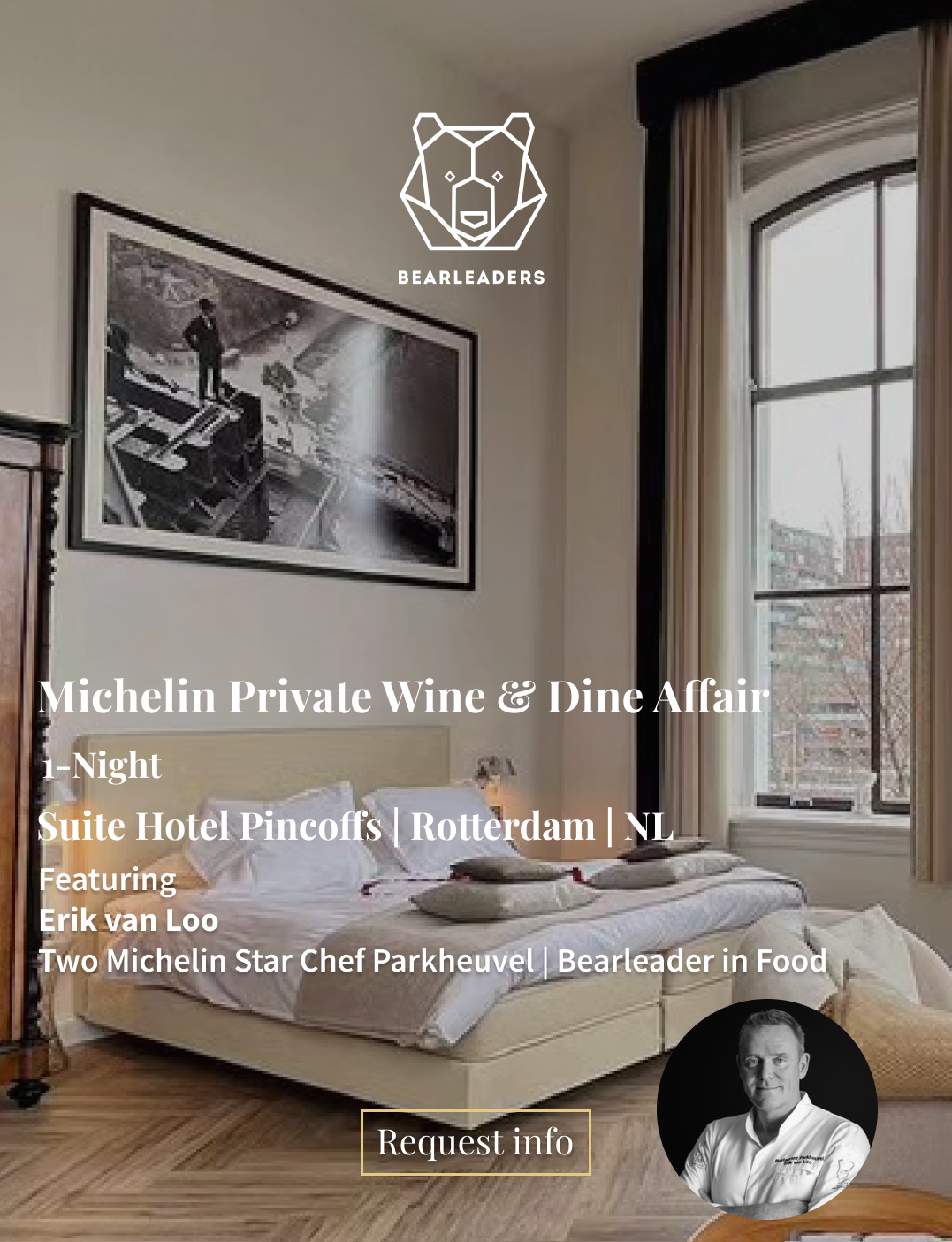 A luxury boutique stay with a private wine tasting &amp; dinner experience | Rotterdam