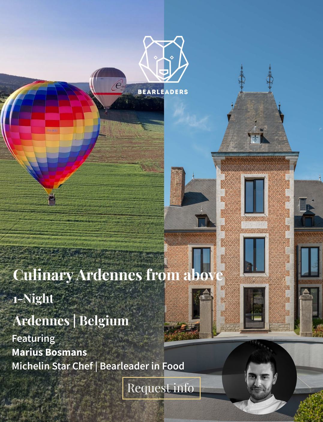 A five-star stay with breakfast in a hot air balloon | Ardennes | Belgium