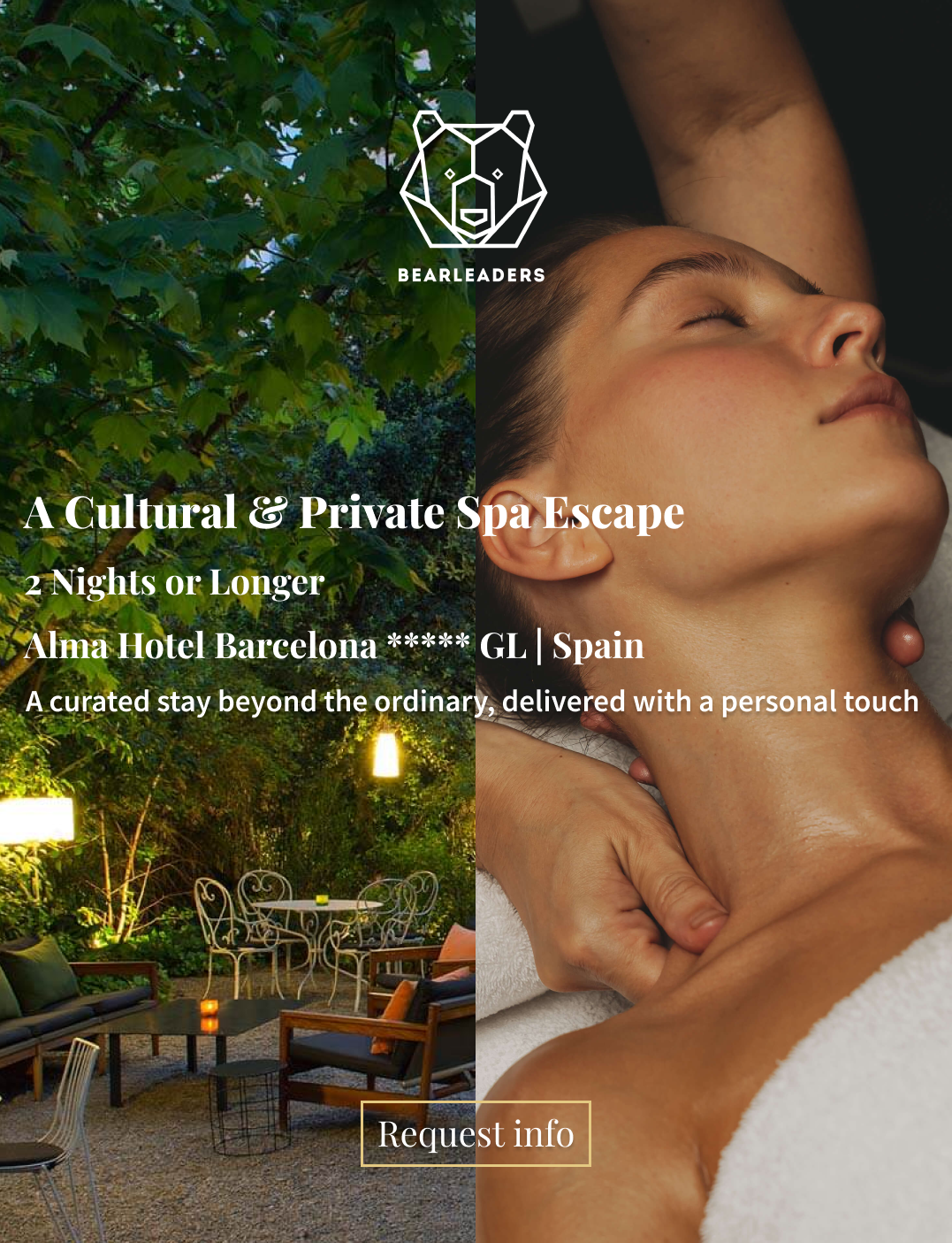 A 2-night Cultural &amp; Private Spa Escape | Barcelona | Spain